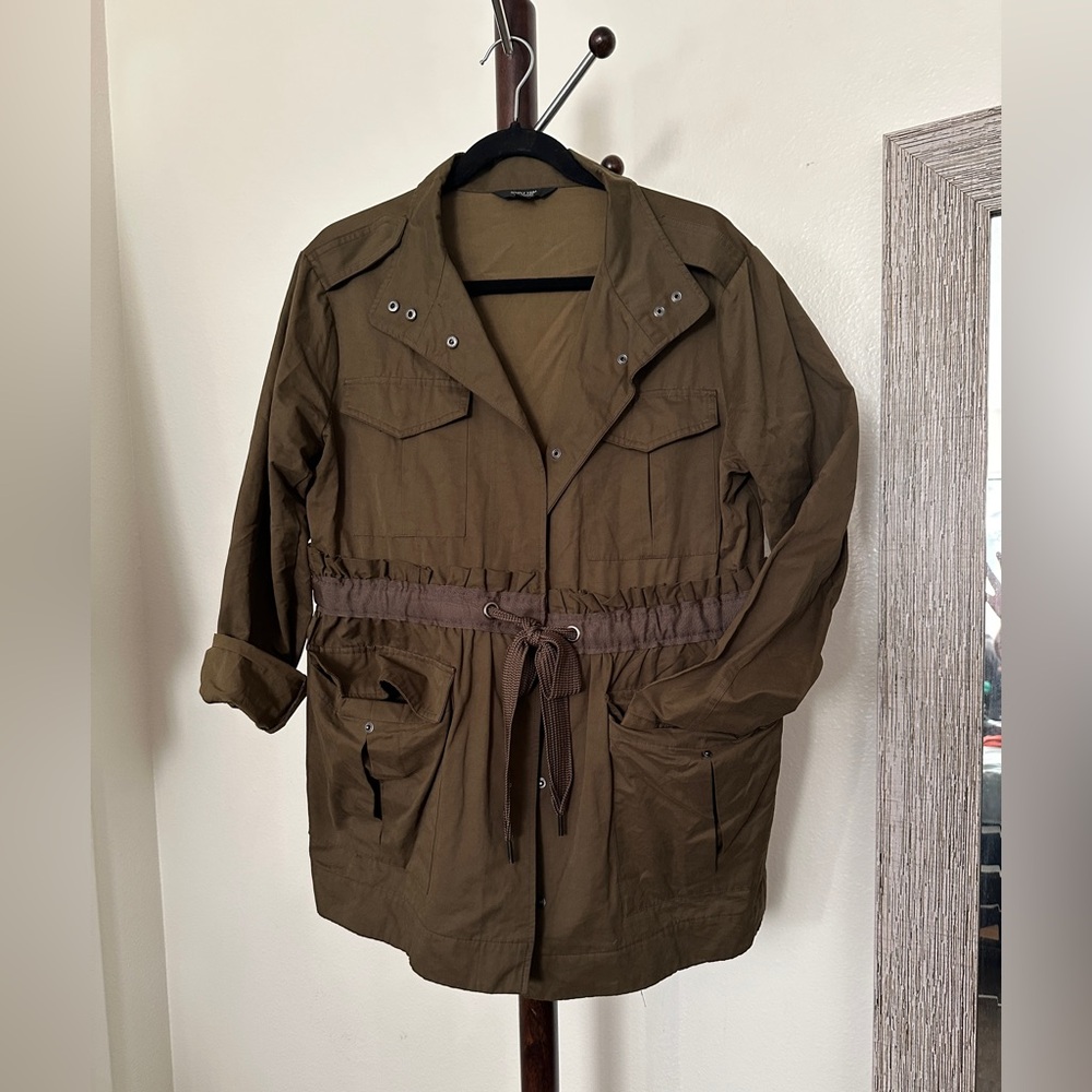 Vera Wang Utility Jacket with Drawstring Waist